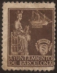 Stamps Europe - Spain -  Verge de la Mercè. Ajuntament de Barcelona 1939  5 cts