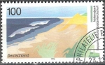 Stamps Germany -  Parque Nacional de Pomerania Occidental. Playa.