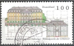 Stamps Germany -  Patrimonio de la Humanidad de la UNESCO. Castillos de Augustusburg y Falkenlust.