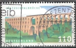 Stamps Germany -  Puente Göltzschtal - para el transporte ferroviario (el mayor puente de ladrillo en el mundo).