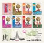 Stamps North Korea -  Medallas de Oro, en Olimpiadas de Montreal