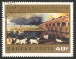 Stamps Hungary -  Vihar a nagy hortobagyon