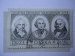 Stamps Poland -  Comité Nacional de Educación - Bicentenario - J.Sniadecki (1768-1838)- H.Kollataj (1750-1812)- Juliá