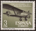 Stamps : Europe : Spain :  L Aniversario Aviación española. "Jesús del Gran Poder"  1961 3 ptas