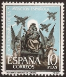 Stamps : Europe : Spain :  L Aniversario Aviación española. Ntra Sra de Loreto  1961 10 ptas