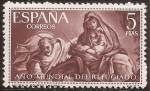Stamps Spain -  Año Mundial del Refugiado 1961 5 ptas