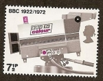 Stamps United Kingdom -  Anivº de la BBC - cámara de televisión