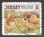 Stamps United Kingdom -  Jersey Cow