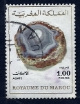 Stamps Morocco -  agate piedra mineral