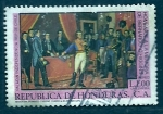 Sellos de America - Honduras -  homenage memoria Bernardo higgins