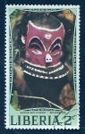 Sellos de Africa - Liberia -  mascara bapendes
