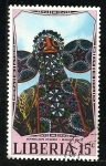 Stamps Liberia -  mascara bamleke