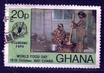 Sellos del Mundo : Africa : Ghana : dia del pounding (FAO)