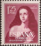 Sellos del Mundo : Europa : Espa�a : III Centenario de Ribera 1954  1,25 ptas