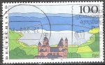 Stamps Germany -  Paisajes.Abadía de Maria Laach en Eifel.