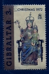 Stamps Gibraltar -  navidad  1972