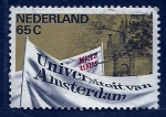 Sellos de Europa - Holanda -  universidad Amesterdam