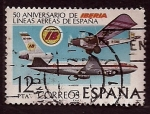 Stamps Spain -  50 anivr.De IBERIA