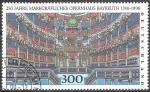 Sellos de Europa - Alemania -  250a Aniv del teatro de la ópera de Bayreuth. Auditorio.