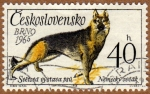 Sellos de Europa - Checoslovaquia -  Exhibición mundial de perros-pastor alemán