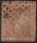 Stamps Spain -  Alfonso XII  1875  2 cts