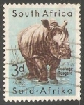 Stamps : Africa : South_Africa :  White Rhinoceros