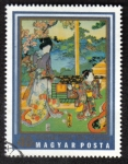 Stamps Hungary -  Caminando en el jardín, Tokio