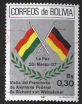 Sellos del Mundo : America : Bolivia : Visita del presidente de Alemania Federal