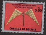Stamps : America : Bolivia :  Instrumentos musicales de Bolivia
