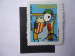 Stamps Brazil -  pipoqueiro, del pintor: Hector Consani.