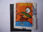 Stamps Brazil -  Sapateiro, del pintor: Hector Consani.