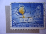 Stamps South Africa -  Pouring gold.