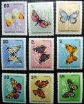 Stamps : Europe : Hungary :  Butterflies