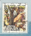 Stamps Spain -  Tiziano (1051)