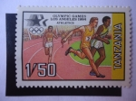 Stamps : Africa : Tanzania :  Juegos Olímpicos de loa Ángeles 1984.