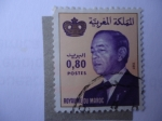 Stamps : Africa : Morocco :  Hassan II - rey de Marruecos.