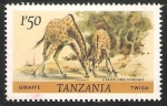 Sellos de Africa - Tanzania -  GIRAFFE