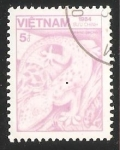 Stamps Vietnam -  Tokay Gecko (Gekko gecko) 