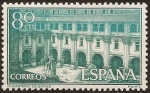 Stamps : Europe : Spain :  Real Monasterio de Samos  1960 80 cents