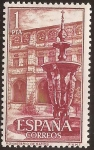 Stamps : Europe : Spain :  Real Monasterio de Samos  1960 1 pta