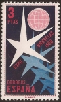Stamps Spain -  Exposición de Bruselas  1958  3 ptas
