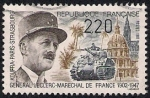 Stamps : Europe : France :  40 º Aniversario de la muerte del General Leclerc, el mariscal de campo de Francia (1902-1947).