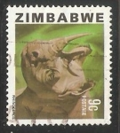 Sellos del Mundo : Africa : Zimbabwe : Rhinoceros