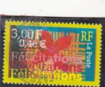 Stamps France -  F E L I C I T A C I O N E S 
