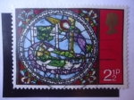 Stamps United Kingdom -  Dream of the Wise men - Sueño de los hombres Sabios - Vitral.