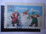 Stamps France -  Bonne Année-Buen año.