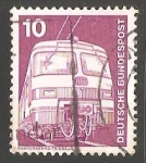 Stamps Germany -  Nahverkehrs triebzug - Tren Alemán