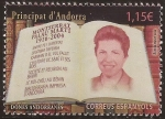 Stamps : Europe : Andorra :  Dones Andorranes. Montserrat Palau Martí  2016  1,15€