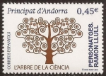 Stamps Andorra -  Personatges. Ramon Llull  2016 0,45€