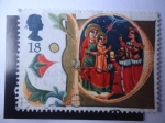 Stamps United Kingdom -  Navidad 1991-reyes Magos.